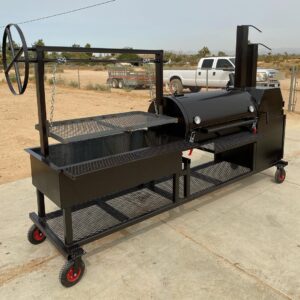 The Ultimate Custom Combo Smoker: Offset + Santa Maria + Cabinet