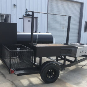 Iron Fortress 1250 – Offset + Vertical Cabinet Trailer Smoker