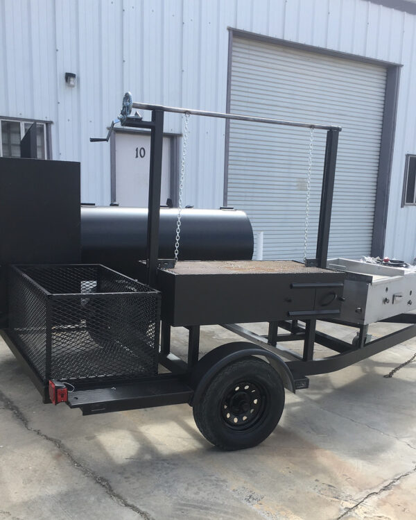 Iron Fortress 1250 – Offset + Vertical Cabinet Trailer Smoker - Image 2