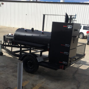 Iron Fortress 1250 – Offset + Vertical Cabinet Trailer Smoker