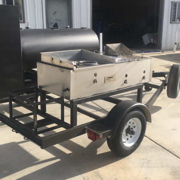 Outlaw 1100 – Offset + Vertical Cabinet Trailer Smoker - Image 3