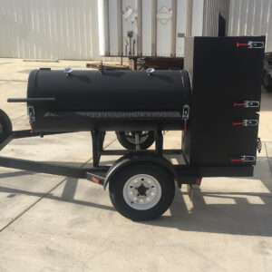 Outlaw 1100 – Offset + Vertical Cabinet Trailer Smoker