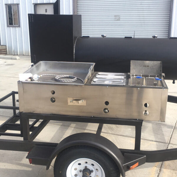Outlaw 1100 – Offset + Vertical Cabinet Trailer Smoker - Image 6