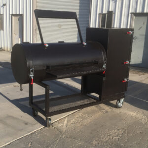 Backyard Beast 750 – Offset + Vertical Cabinet Smoker